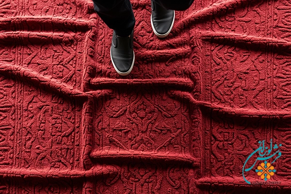 Removing wrinkles by walking on carpet